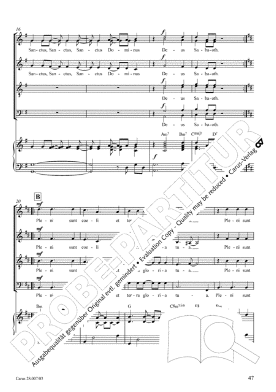 Missa latina 4-Part scores gallery preview page 48