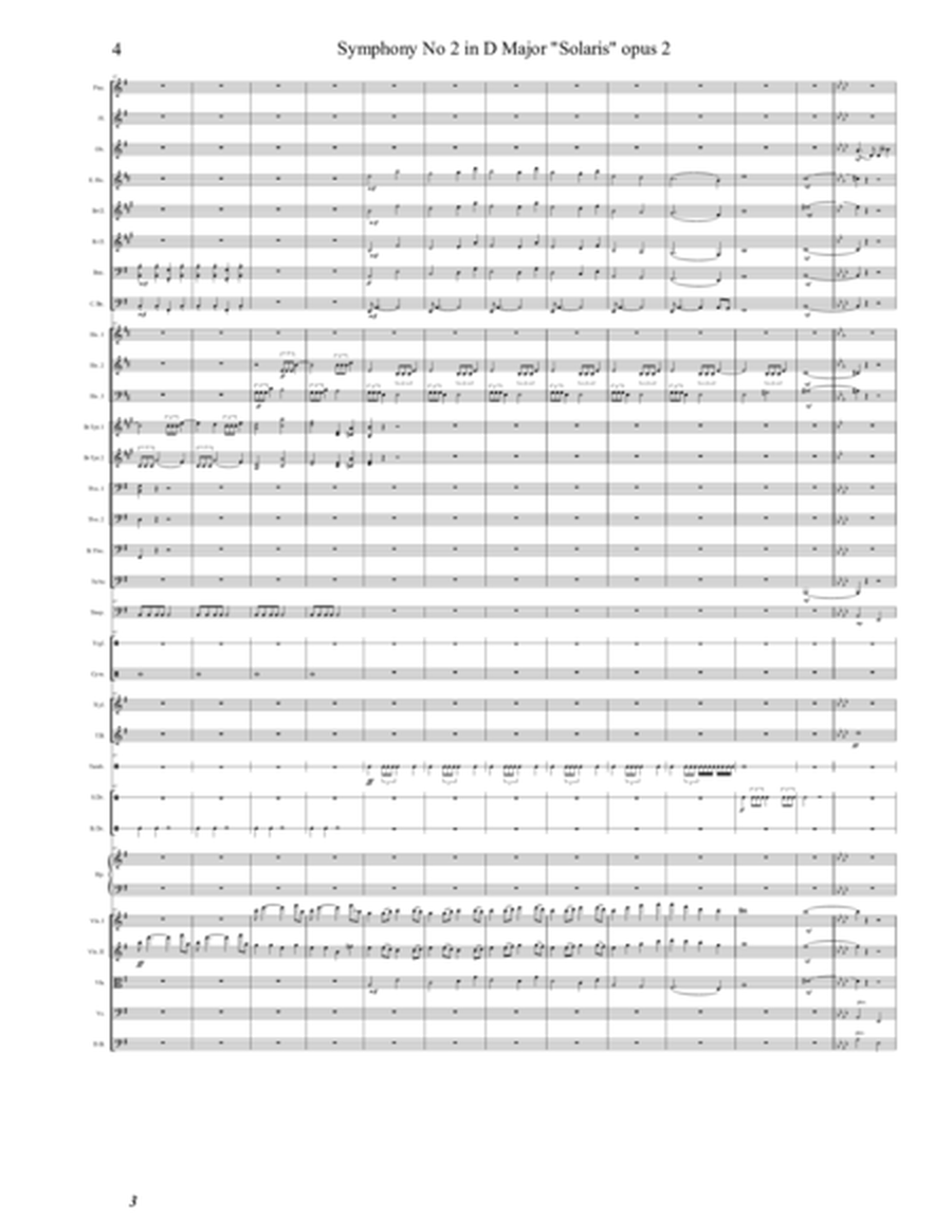 Symphony No 2 in D Major "Solaris" Opus 2 - 2nd Movement (2 of 3) - Score Only