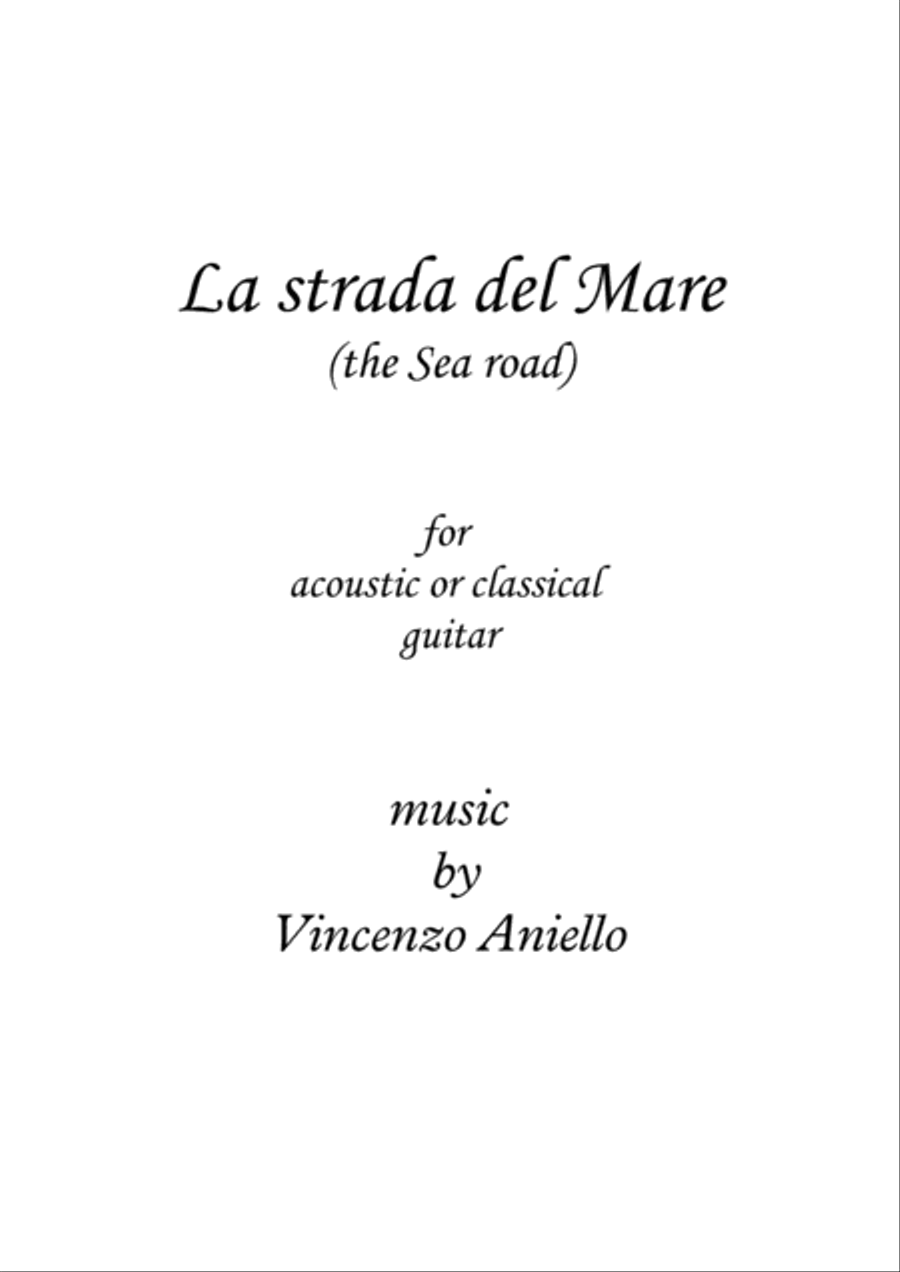 La strada del Mare (the Sea road) Electric Guitar scores gallery preview page 1
