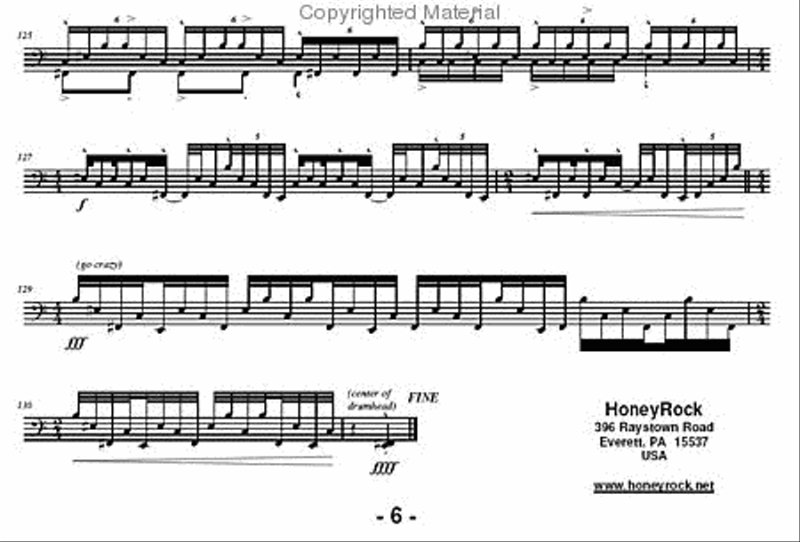 Orange Alert Percussion scores gallery preview page 5