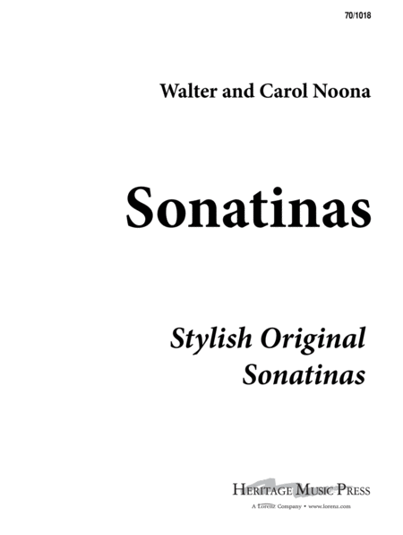 Sonatinas: First Book of Sonatinas