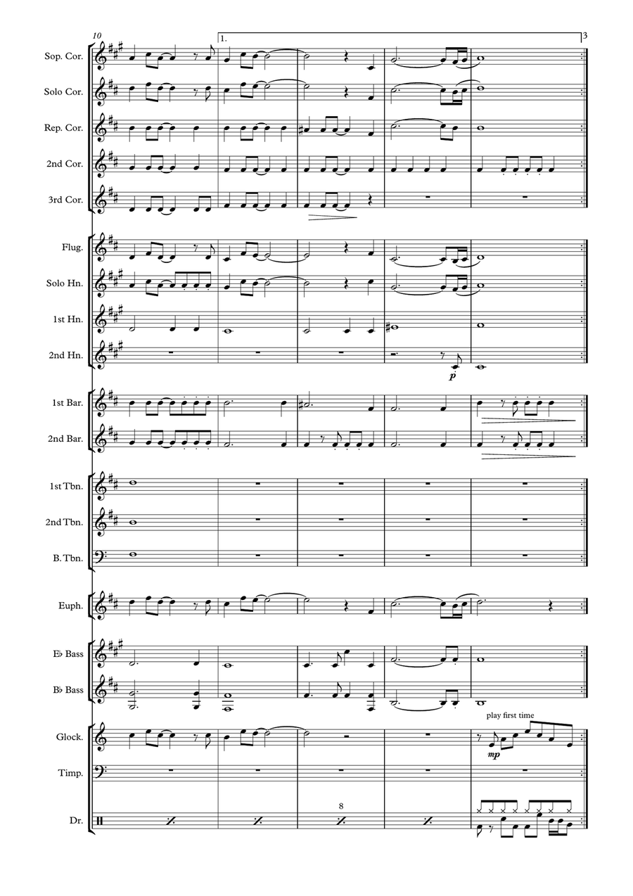 Now And Then Now And Then Brass Band scores gallery preview page 3