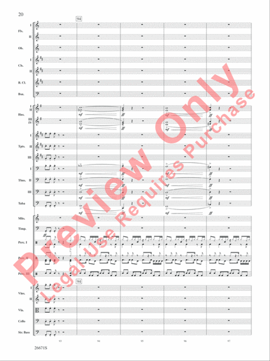 The Story of Mumble Happy Feet Full Orchestra scores gallery preview page 21