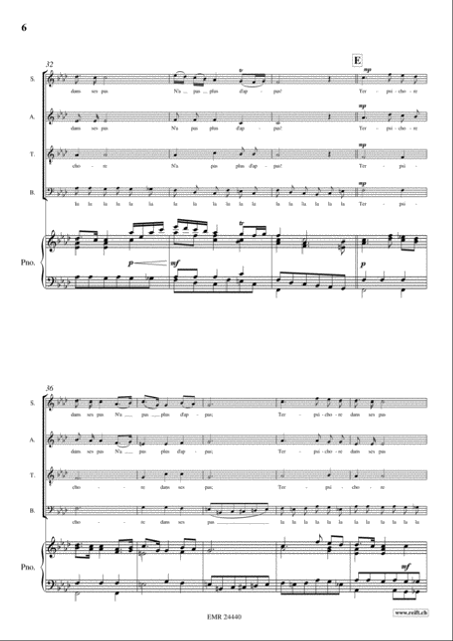 Orphee Aux Enfers 4-Part scores gallery preview page 6