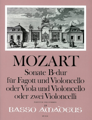 Book cover for Sonata Bb major K 292