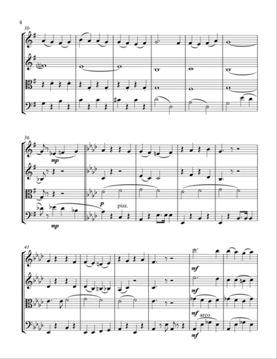 L-O-V-E String Quartet scores gallery preview page 6