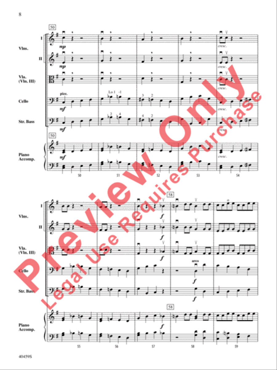 Fiddler on the Housetop Fiddler on the Housetop String Orchestra scores gallery preview page 9