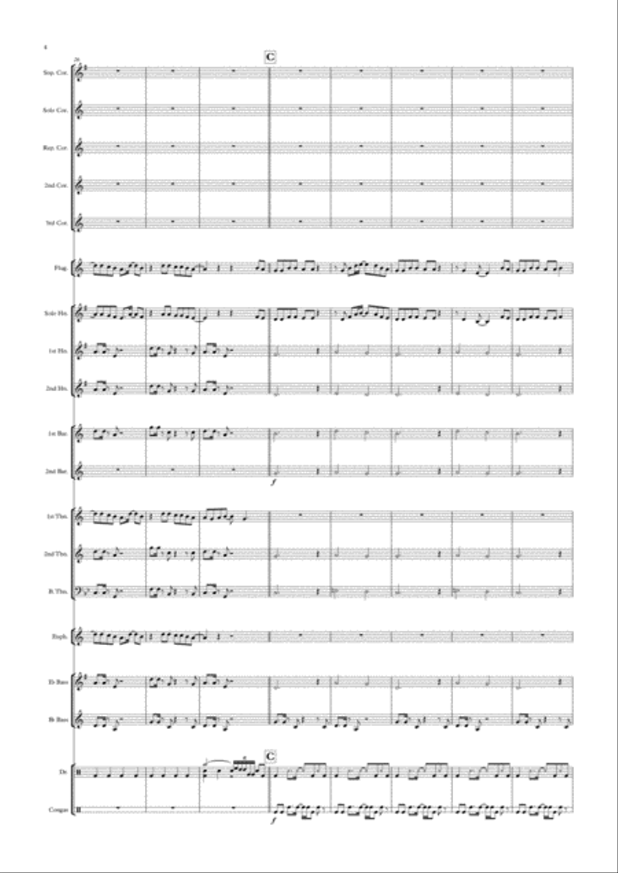 Cheerleader Brass Ensemble scores gallery preview page 4