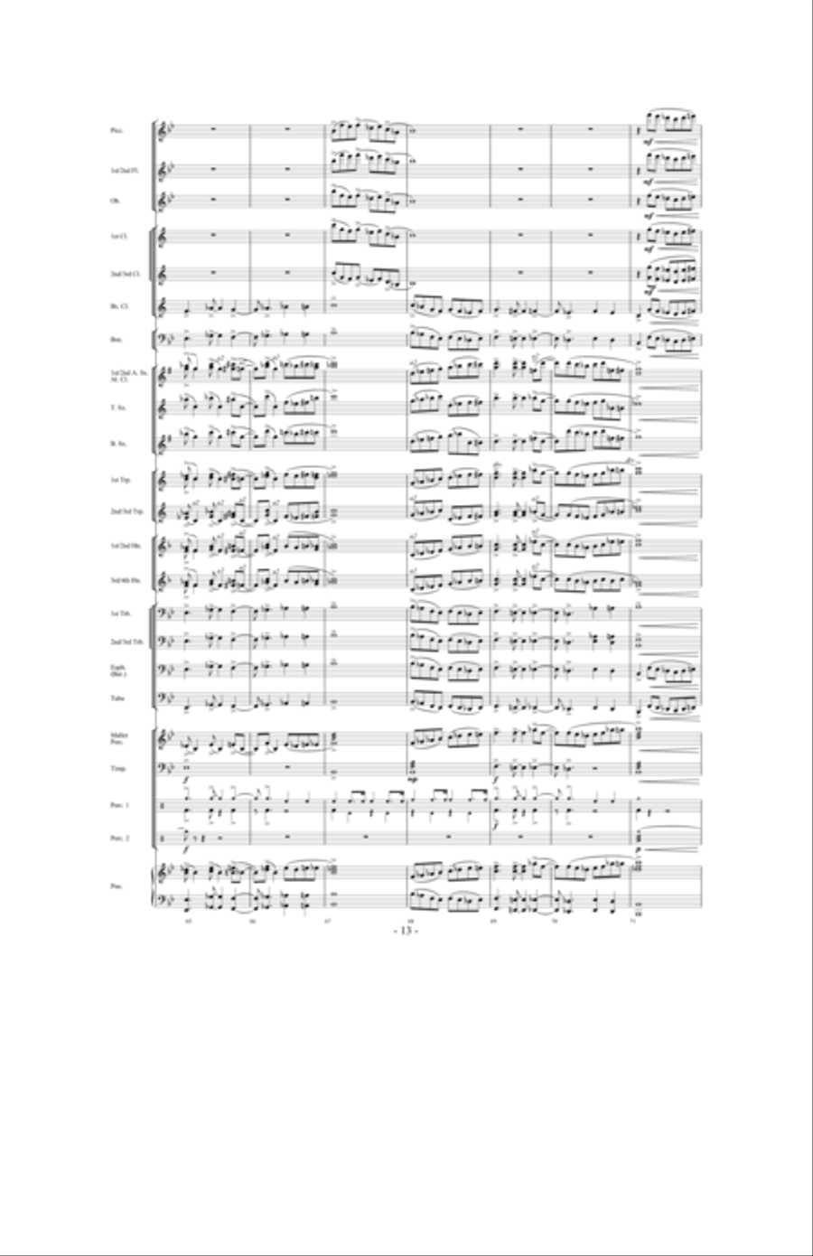 Promising Skies Concert Band scores gallery preview page 12