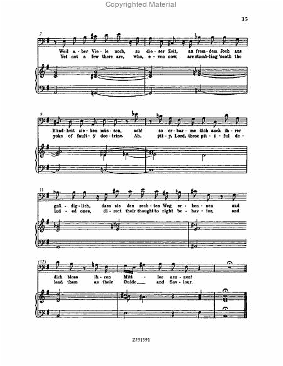 Gott, der Herr, ist Sonn' und Schild, BWV 79 Choir scores gallery preview page 35