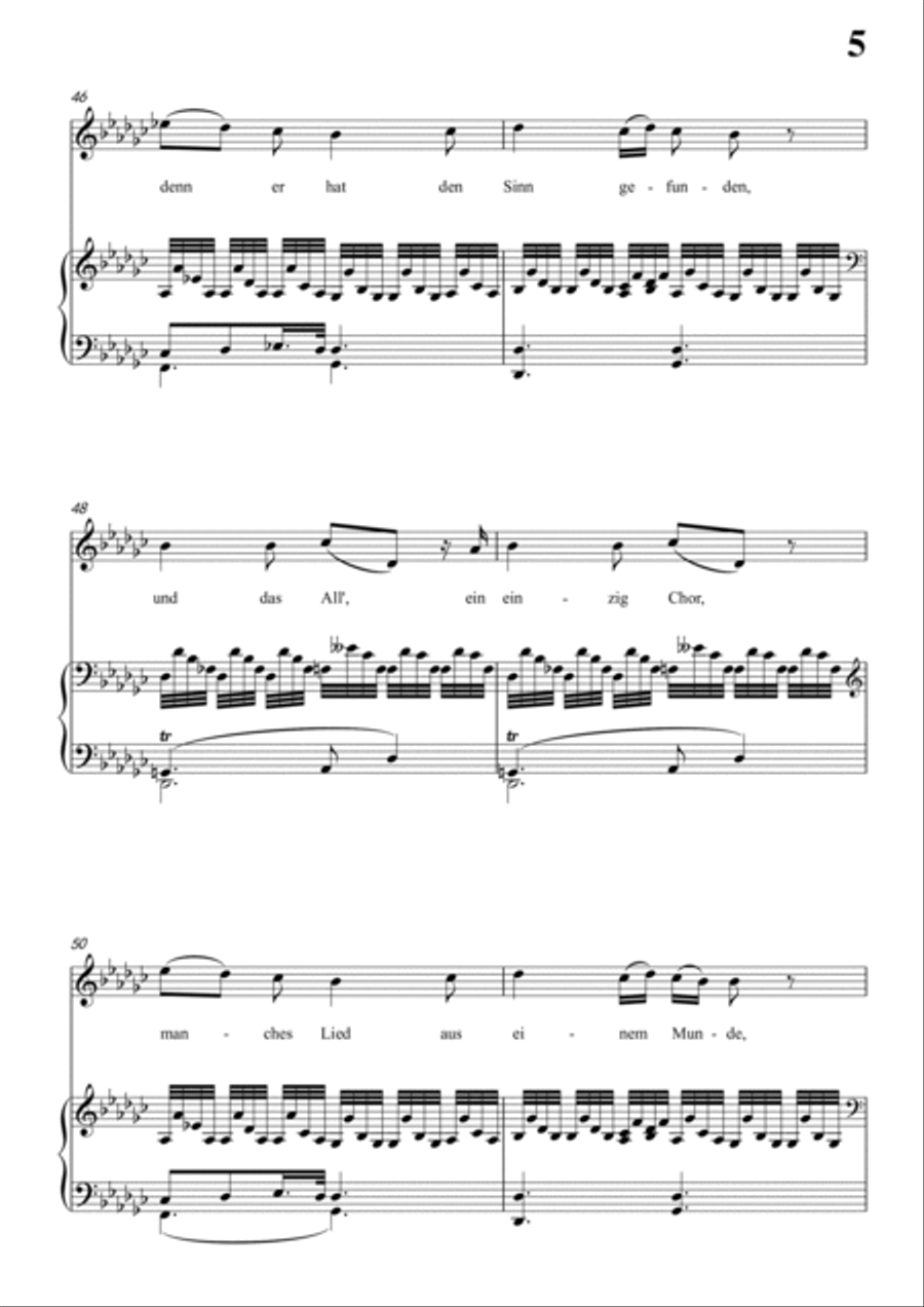 Schubert-Abendröth in bG for Vocal and Piano Voice scores gallery preview page 6