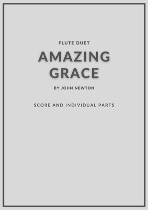 Book cover for Amazing Grace flute duet