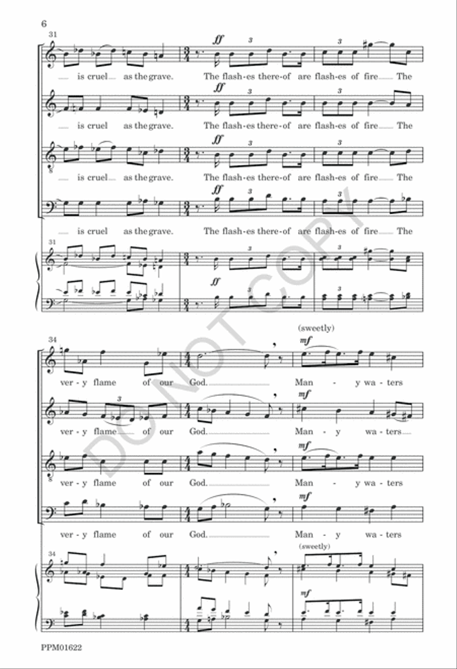 My Beloved Is Mine 4-Part scores gallery preview page 9