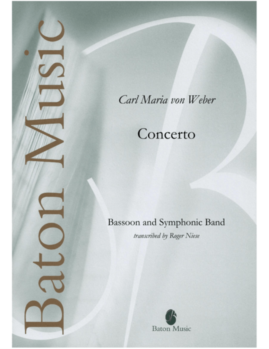 Concerto for Bassoon Concert Band scores gallery preview page 1