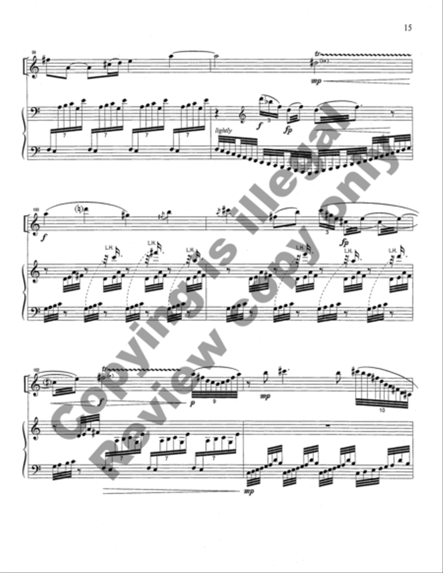 Song without Words for Clarinet and Piano Clarinet Solo scores gallery preview page 32