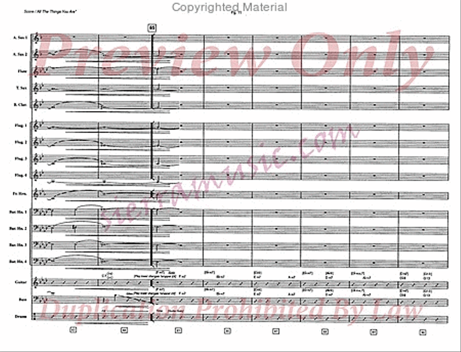 All The Things You Are Jazz Ensemble scores gallery preview page 12