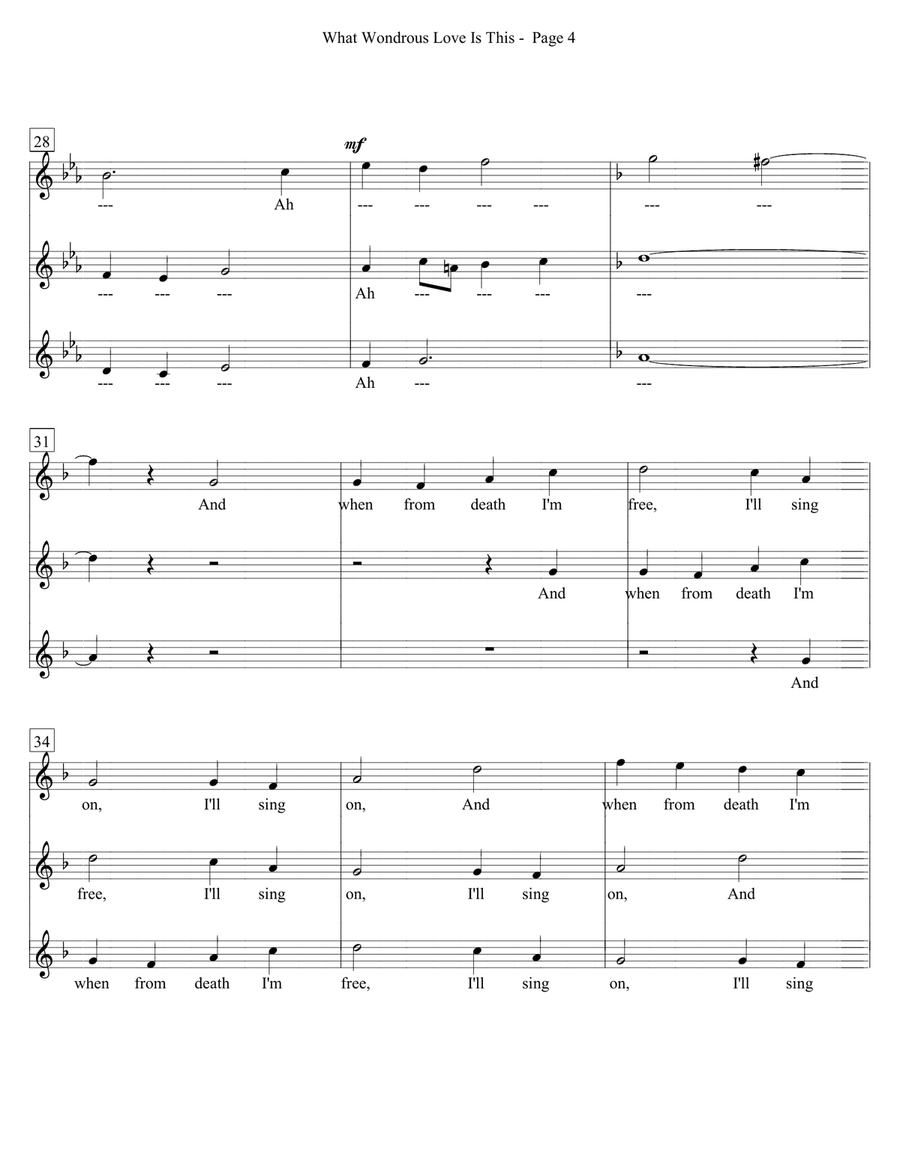 What Wondrous Love Is This SSA scores gallery preview page 4