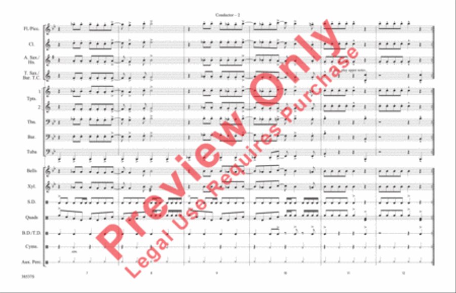 Finale (Don't Feed the Plants) Marching Band scores gallery preview page 3