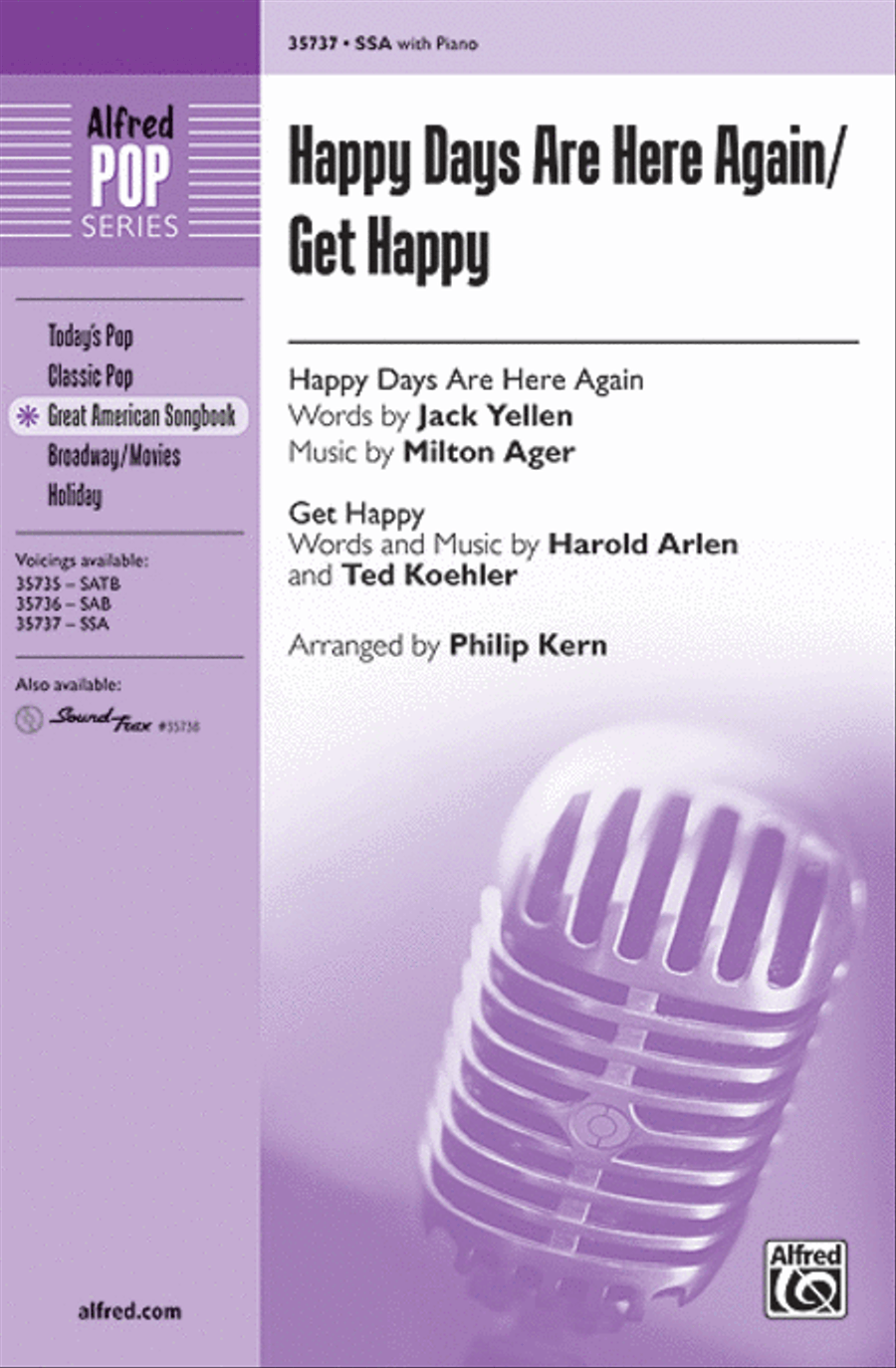 Happy Days Are Here Again / Get Happy Women's Choir scores gallery preview page 1