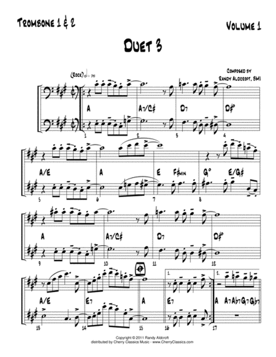 Famous Jazz Duets, Volume 1 for Trombone Duet