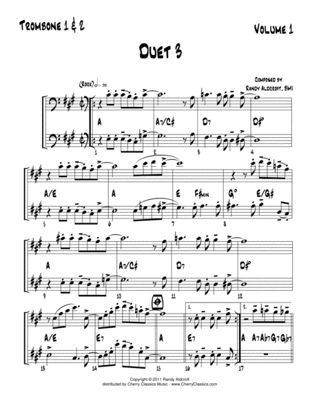 Famous Jazz Duets, Volume 1 for Trombone Duet