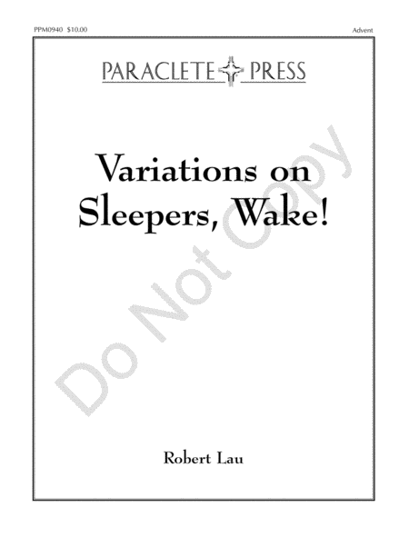Variations on Sleepers Wake!