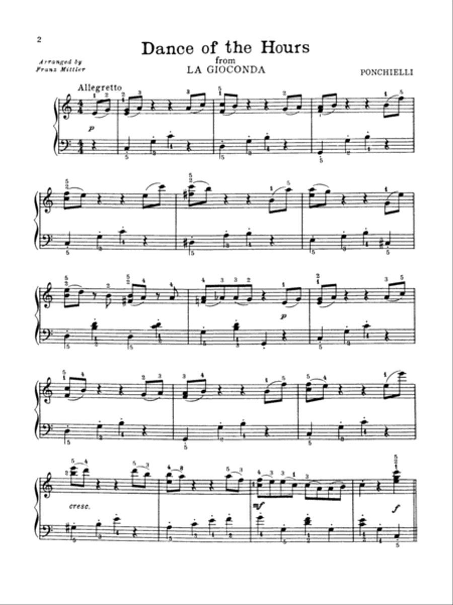 Great Ballet Music Great Ballet Music Piano Solo scores gallery preview page 3