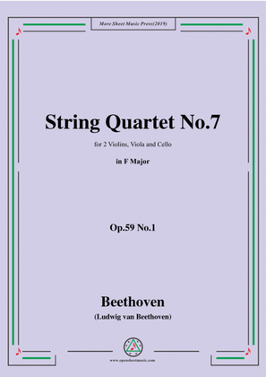Book cover for Beethoven-String Quartet No.7 in F Major,Op.59 No.1