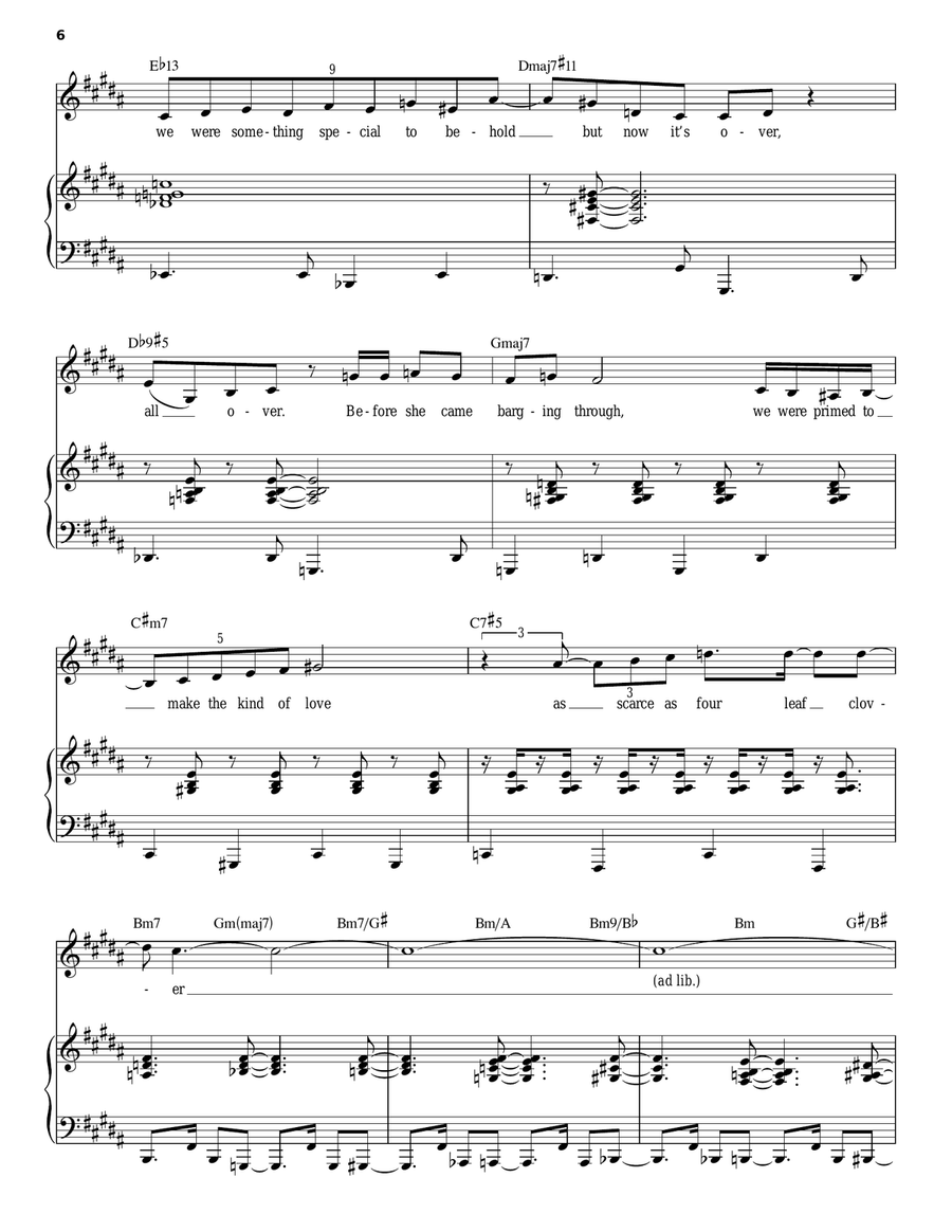 She Got To You Piano, Vocal scores gallery preview page 6