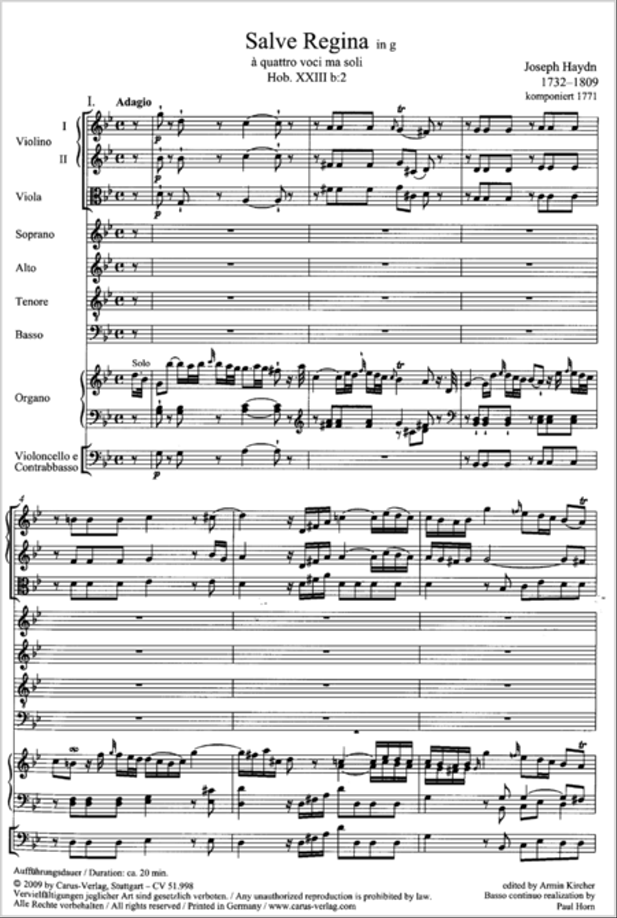 Salve Regina in g 4-Part scores gallery preview page 50