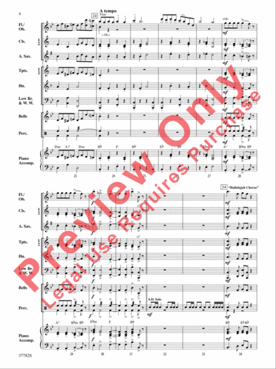 Two Holiday Classics Two Holiday Classics Concert Band scores gallery preview page 5