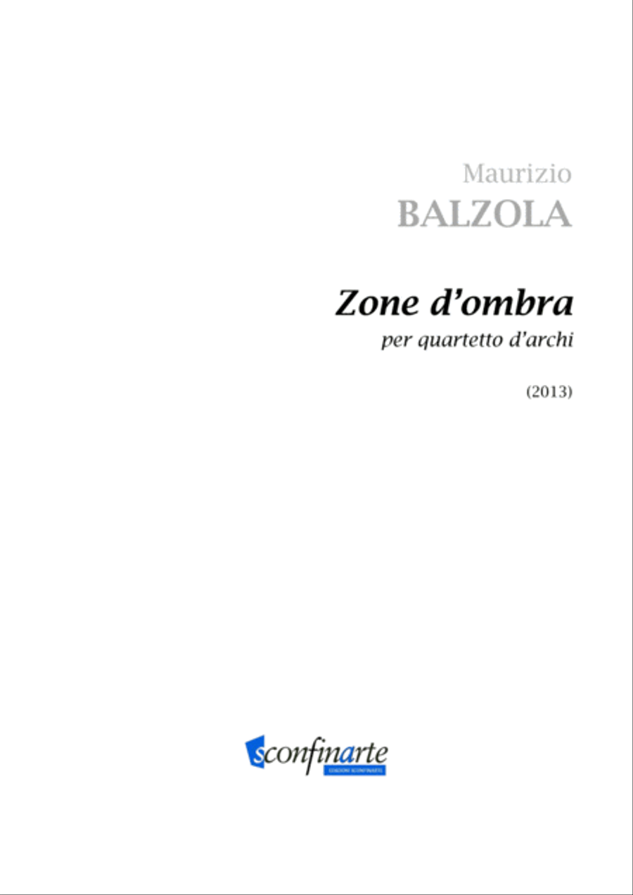 Maurizio Balzola: ZONE D’OMBRA (ES-20-014)