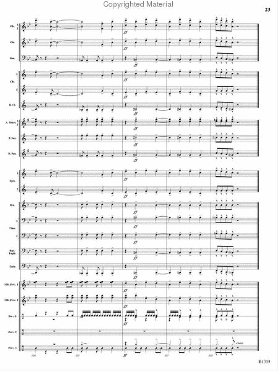 The Impossible Machine Concert Band scores gallery preview page 22
