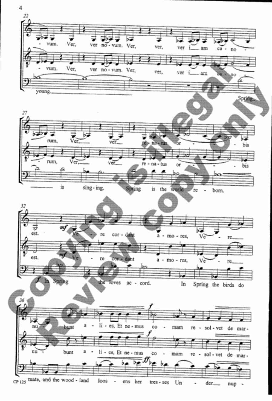 Three Songs from Catullus Tenor Voice scores gallery preview page 17