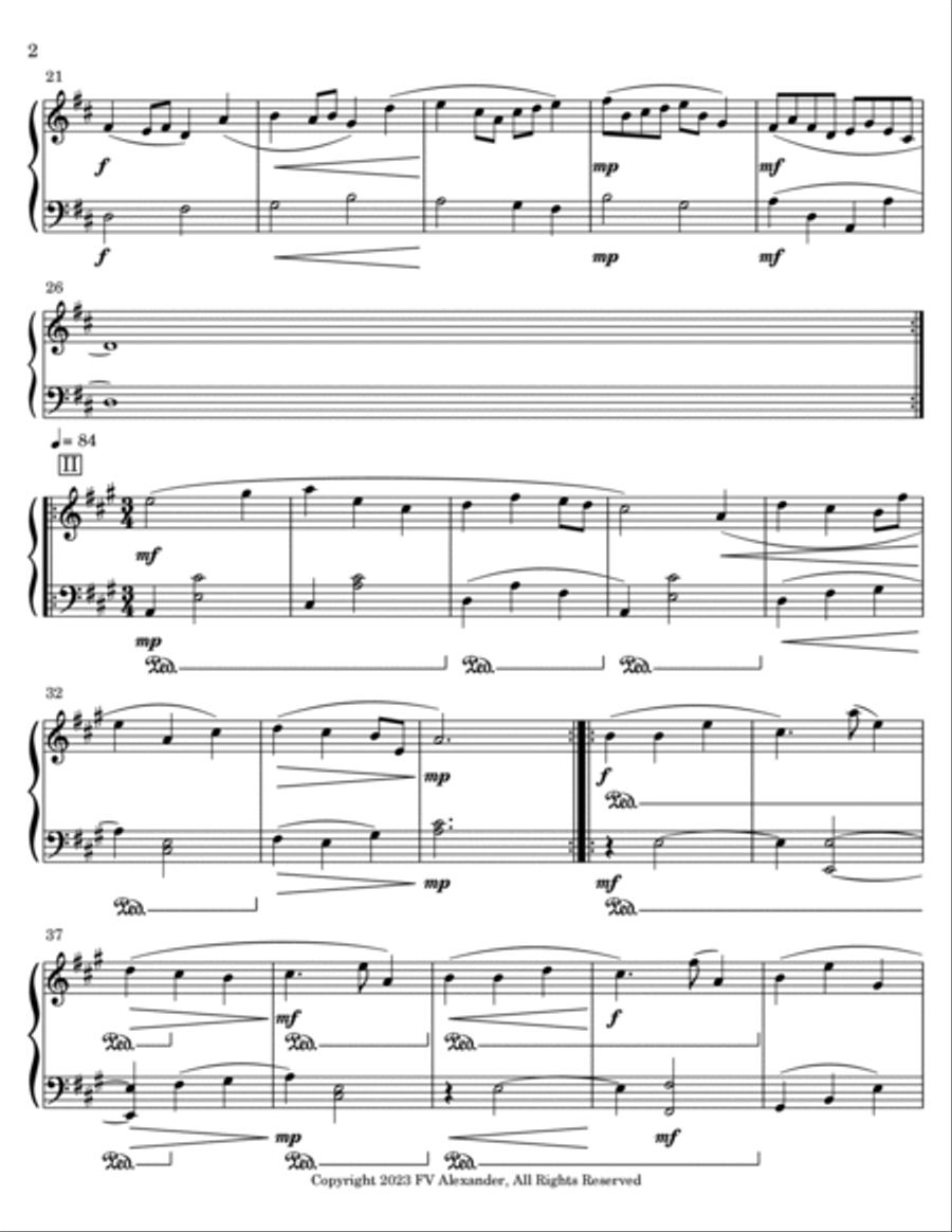 Sonatina in D Major Piano Method scores gallery preview page 2