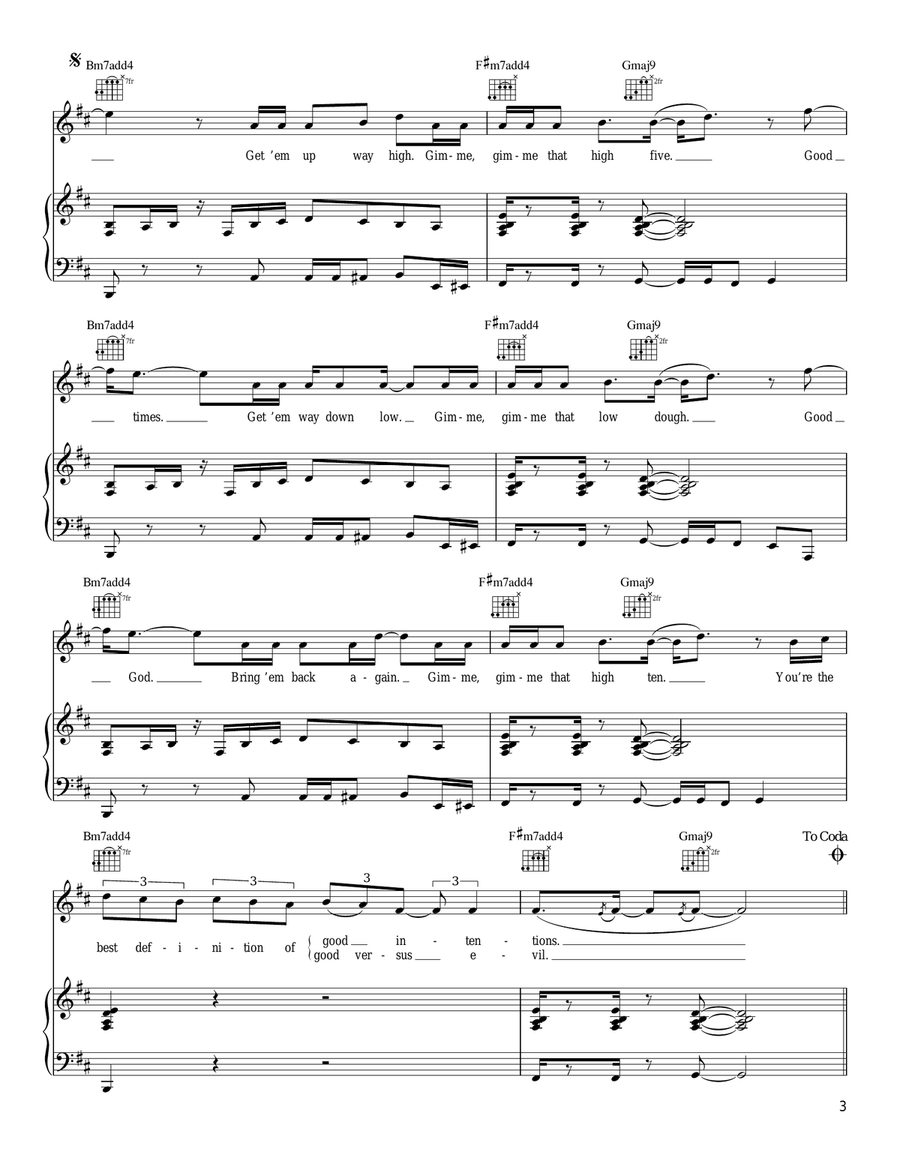 The Dynamo Of Volition Piano, Vocal, Guitar scores gallery preview page 3