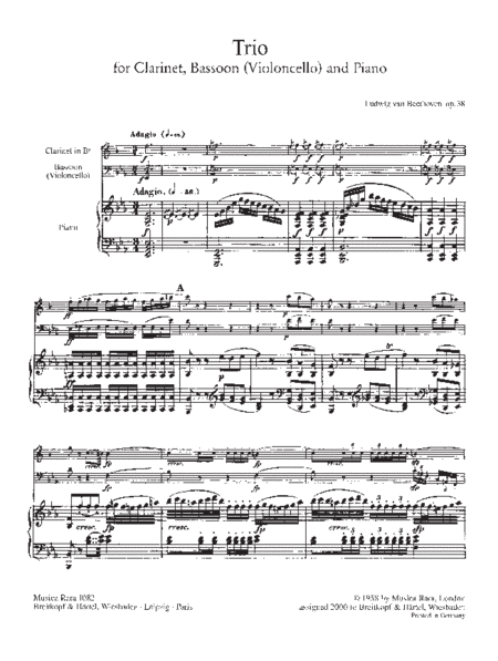 Trio Op. 38 in Eb major