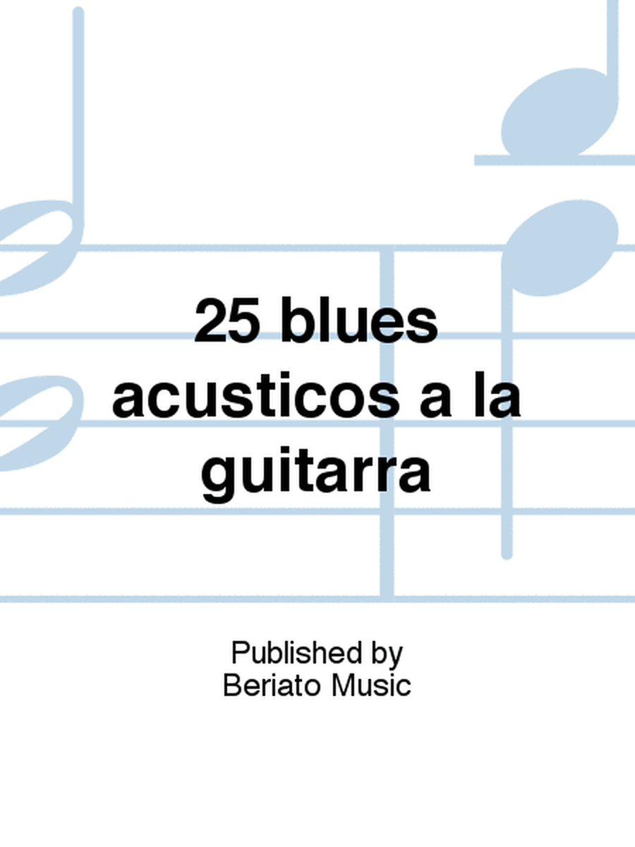 25 blues acusticos a la guitarra