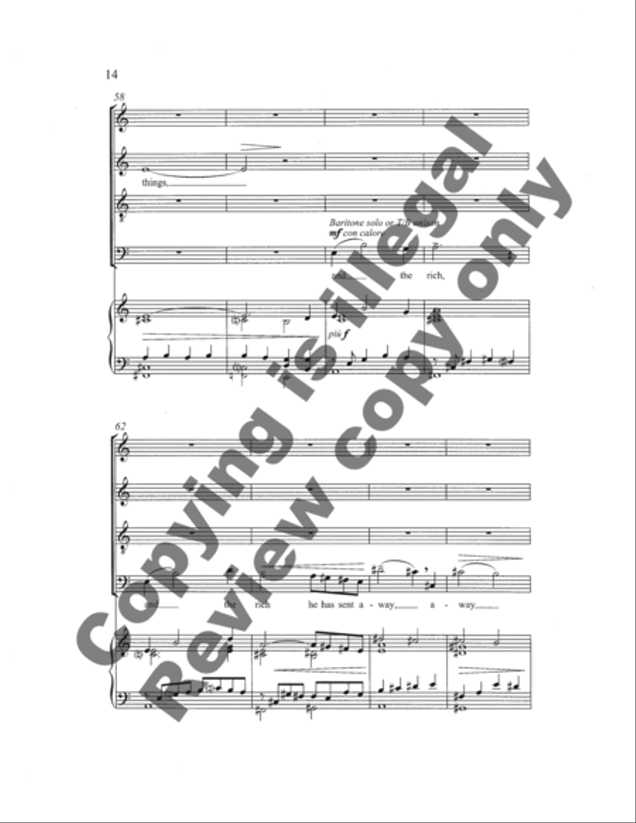 Magnificat 4-Part scores gallery preview page 14