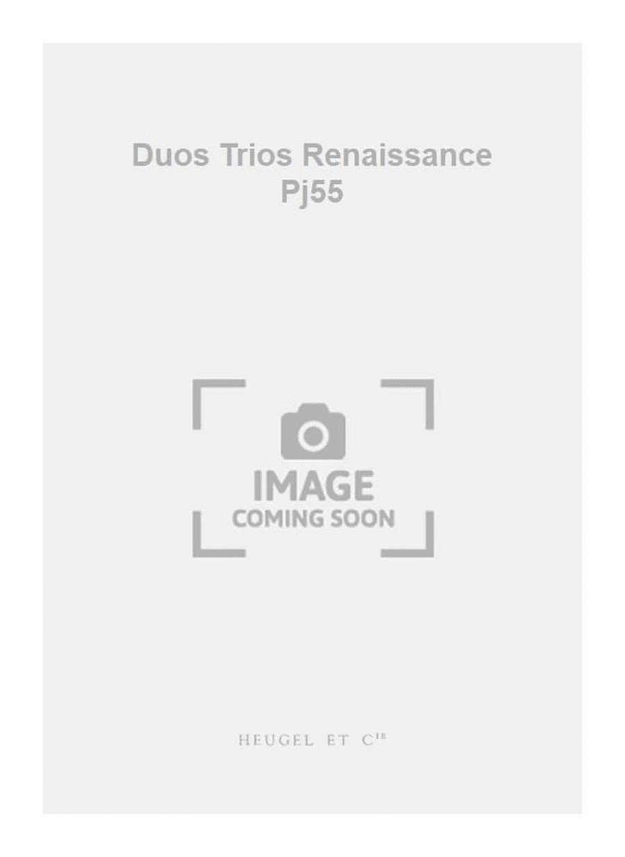 Duos Trios Renaissance Pj55 3-Part scores gallery preview page 1