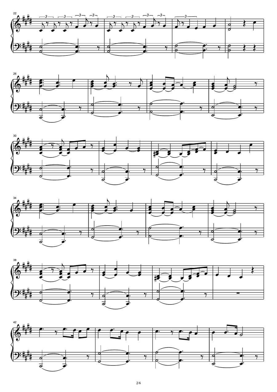 On My Way Piano Solo scores gallery preview page 2