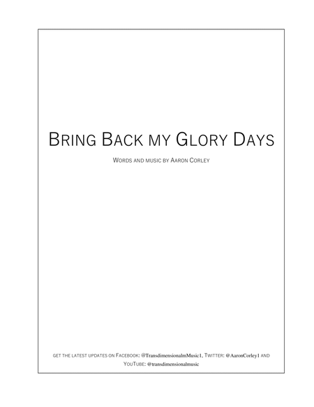 Bring Back My Glory Days image number null