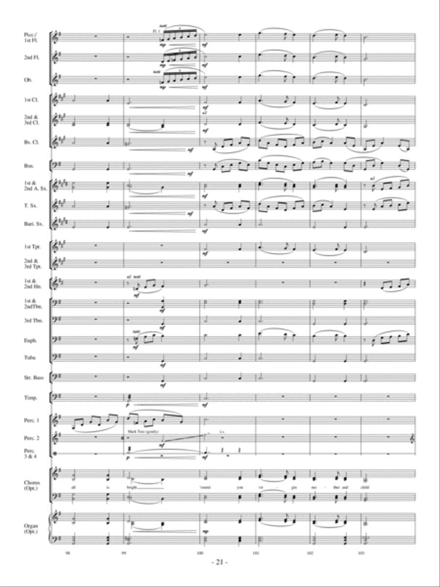 Merry Christmas, Everyone! Concert Band scores gallery preview page 20