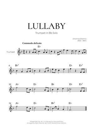 Book cover for Lullaby (Trumpet Solo) - Johannes Brahms