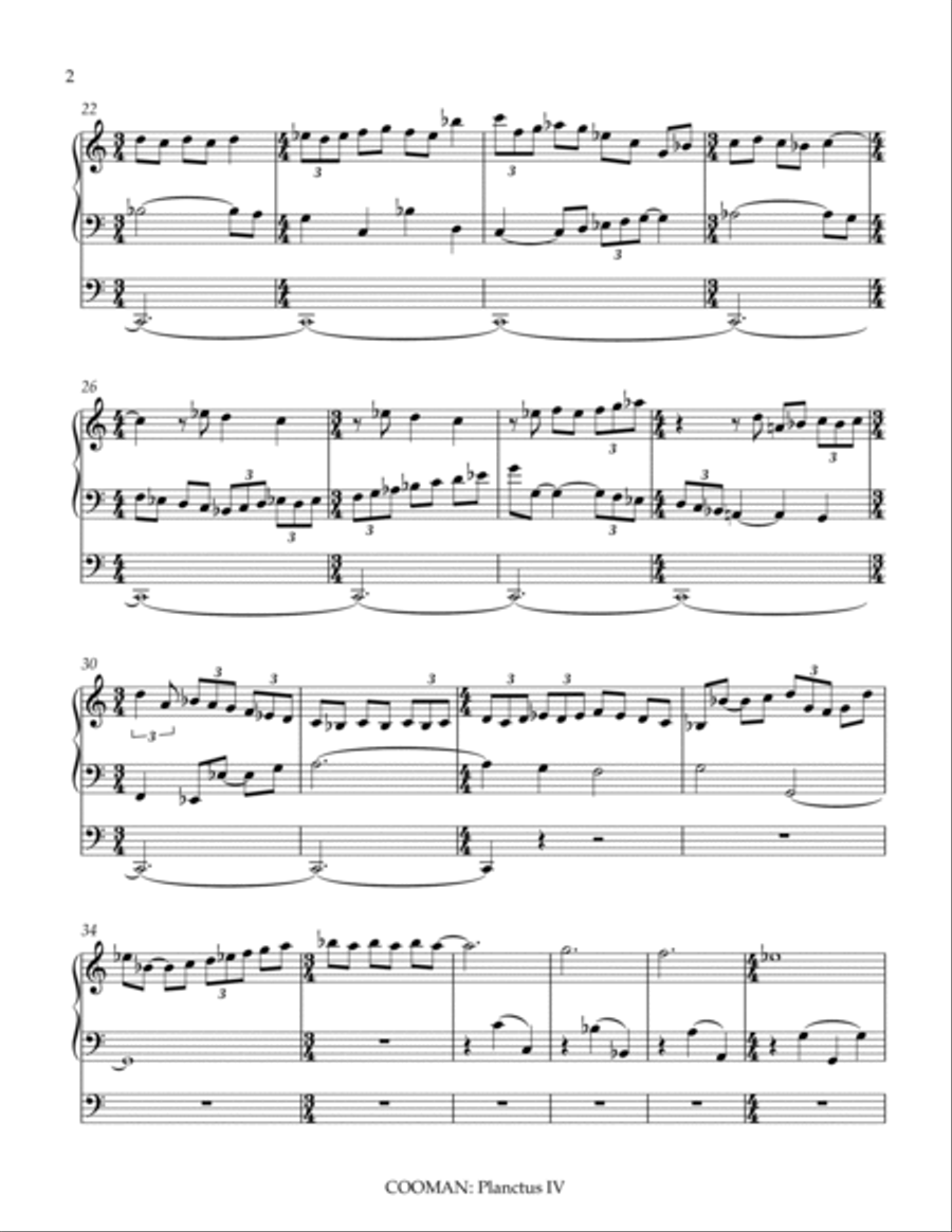 Planctus IV Organ Solo scores gallery preview page 2