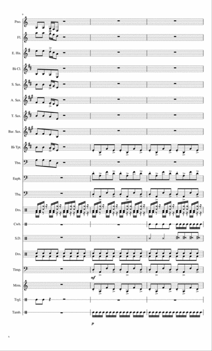 All Routes Lead Here Concert Band scores gallery preview page 6