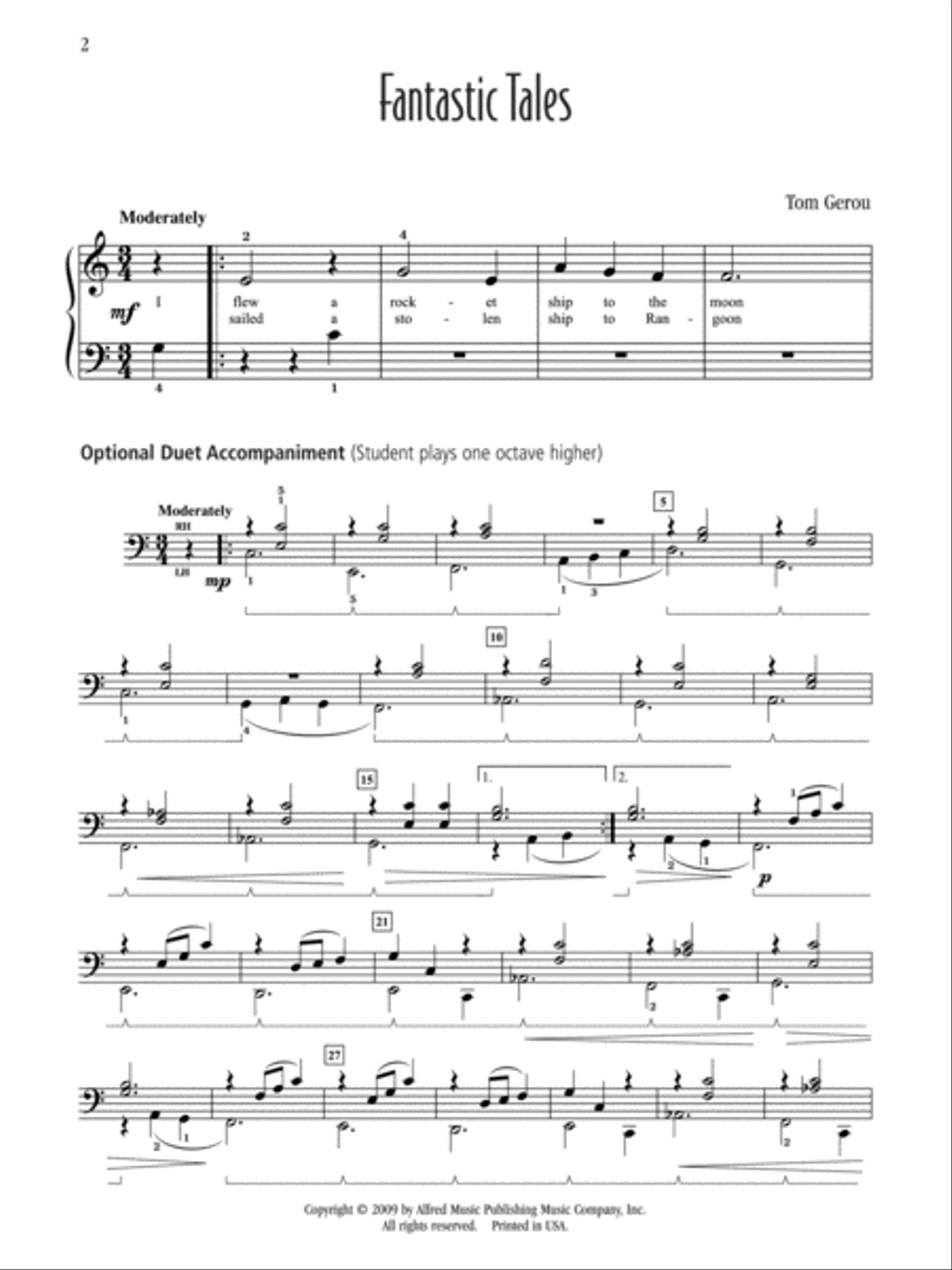 Fantastic Tales Easy Piano scores gallery preview page 3