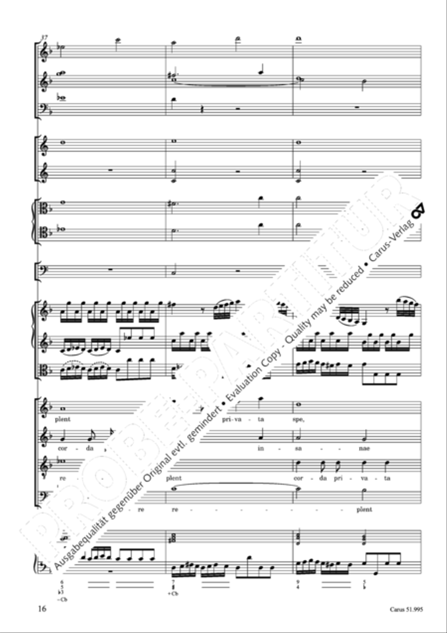 Insanae et vanae curae 4-Part scores gallery preview page 17