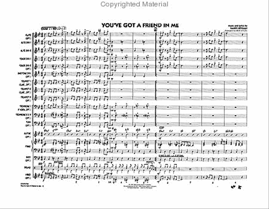 You've Got a Friend in Me Jazz Ensemble scores gallery preview page 3
