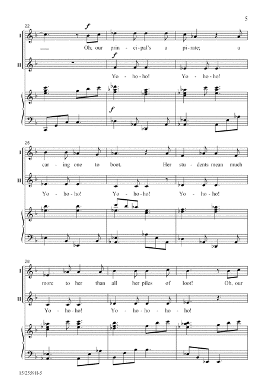 Our Principal's a Pirate 2-Part scores gallery preview page 6